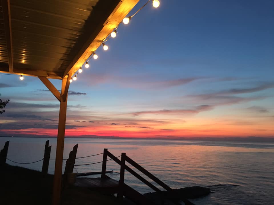 Sunsets are one of a kind from the Cottages at the Water's Edge.