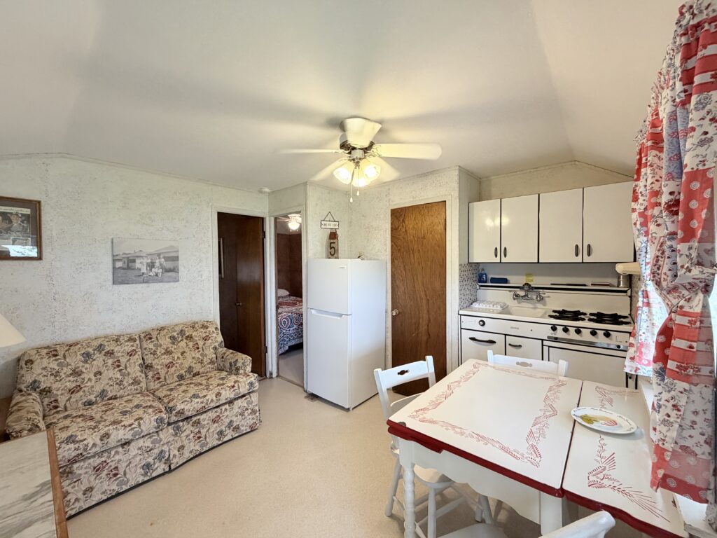 Cottage 5 kitchen and living space.