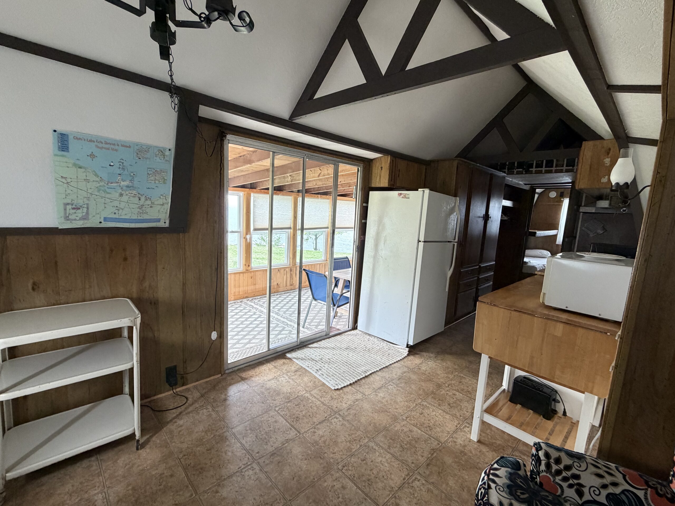 view from living room into sunporch