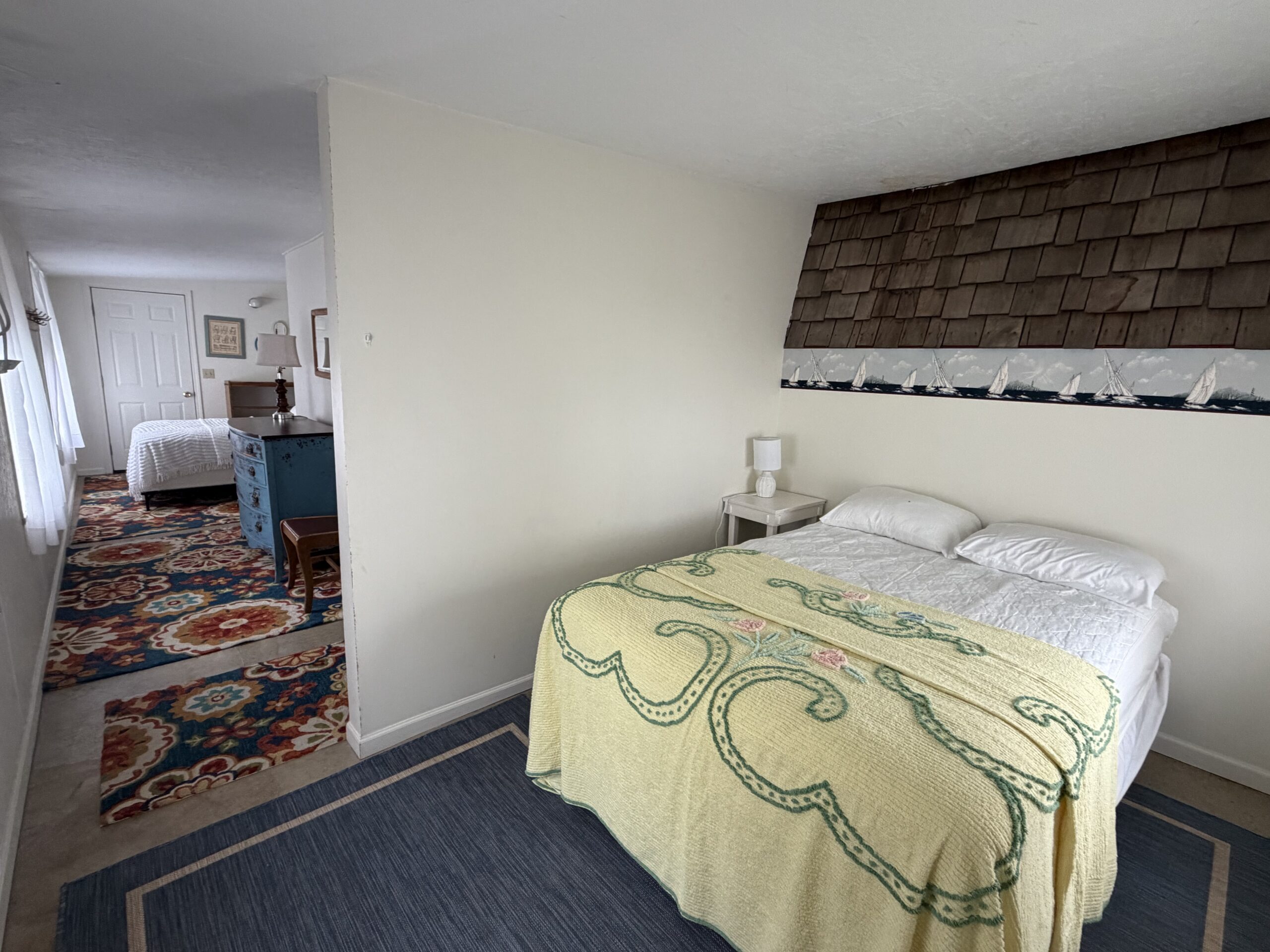 Full bed on north end of cottage